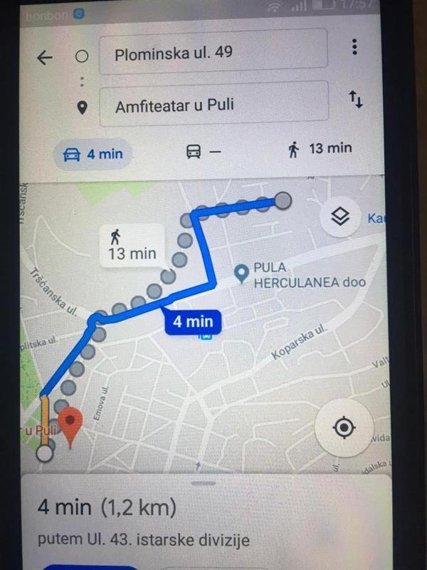 Studio Dama Blizina Amfiteatra I Bus Kolodvora ,Besplatan Privatni Parking,Self-Check- In Póla Kültér fotó